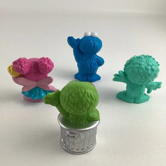 Sesame Street Muppet Plastic Figures Cookie Monster Oscar Abby Cadabby Lot - Picture 3 of 6